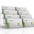 Transparent Acrylic Business Card Holder Displaying Multiple Jane Smith Vitality Health Cards