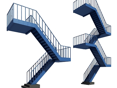 Stairs Outdoor Stairs External Stairs Escape Stairs Metal Stairs Iron Stairs 3d model