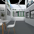 HX STEEL Metal Products Exhibition Booth With Display Frames And Company Signage