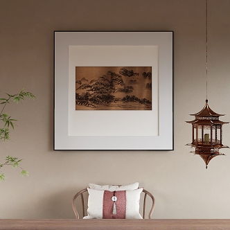 New Chinese Decorative Painting 3d model