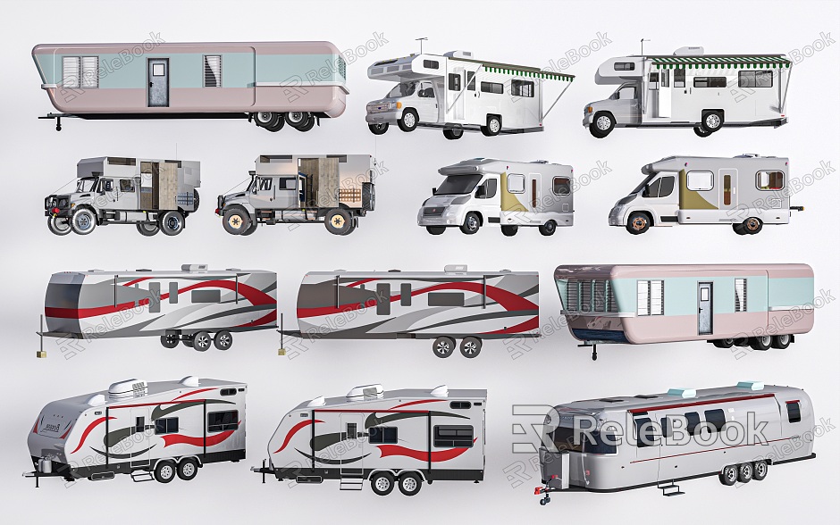 Modern RV Camper Trailer model