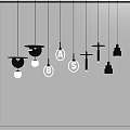 Pendant lamp combination 3d model