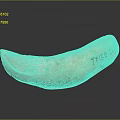 Ancient Carved Bone Artifact Featuring Inscriptions 77132P1 G1616 And Red Dot