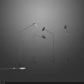 Modern Floor Lamps With Adjustable Arms And Sleek Metal Stands For Living Room Decor