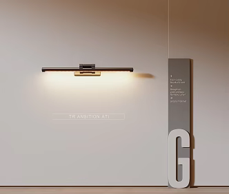 Modern strip wall lamp metal wall lamp mirror front wall lamp advertising guide sign 3d model