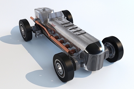 Modern toy car 3d model