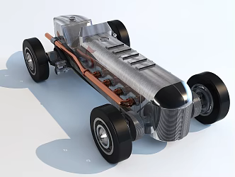 Modern toy car 3d model
