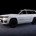 Jeep Grand Cherokee L White SUV With Black Wheels And Modern Exterior Design