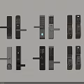Various Designs of Smart Door Locks with Digital Keypads and Handles