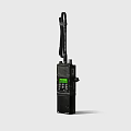 Black Portable Walkie Talkie With Lanyard And Green Display Screen