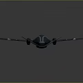 Futuristic Deep Blue Spacecraft With Cockpit And Aerodynamic Wing Structure