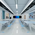 Modern Classroom Hoisting Laboratory 3d model