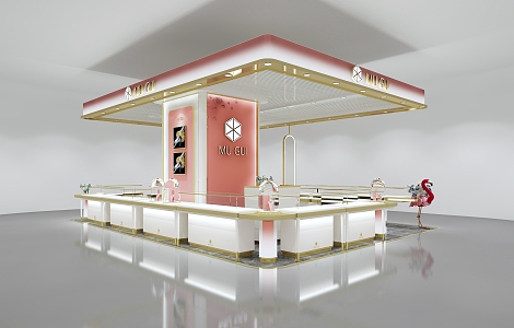 Light Luxury Jewelry Store 3d model