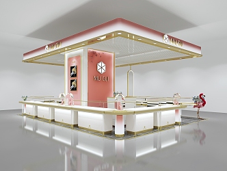 Light Luxury Jewelry Store 3d model