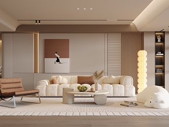 modern living room 3d model