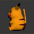 Cute Pikachu Character With Yellow Fur Black Tipped Ears Red Cheeks And Big Eyes