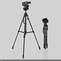 Adjustable Portable Tripod Stands Two Sizes For Daily Home Use 3d model