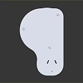 Silver Metal Mechanical Parts With Circular Square And Cylindrical Structures On Dark Reflective Surface