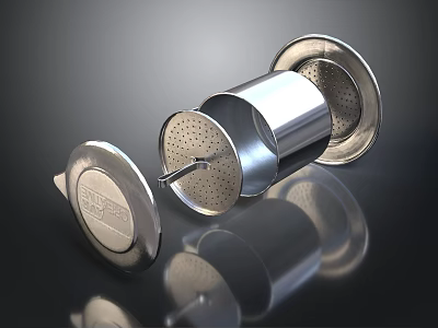 Durable Stainless Steel Mesh Filter Components For Kitchen Electrical Appliance 3d model