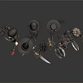 Modern Game Characters Cartoon Characters Virtual Characters Fantasy Characters Magic Characters Virtual Characters Animation Characters 3d model
