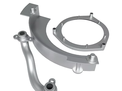 Metal Mechanical Components For Industrial Machinery With Precision Engineered Structure 3d model