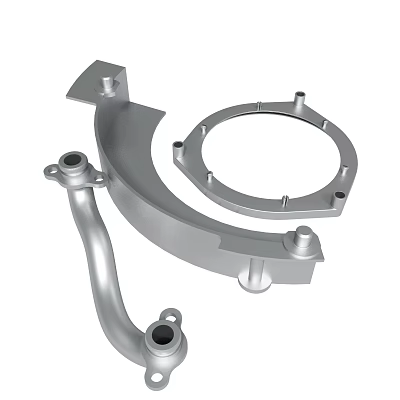 Hygienic high-pressure clamp heavy-duty quick-fit buckle connector end holding clamp pipe stainless steel 304 3d model