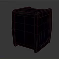 Black Cube Shaped Household Item For Home Storage And Decoration
