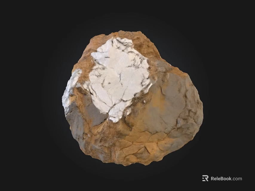 Natural Stone And Wood Material With Rustic Textured Surface Design 3d model