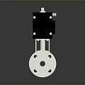 Industrial Mechanical Valve With White Metal Body Black Side Components And Flange Base