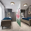 Luxury Beauty Hair Salon Interior With Elegant Gold Decor Marble Floor And Comfortable Seats