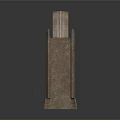 Stone Arch Architectural Structures With Textured Surface For Building Design Elements 3d model