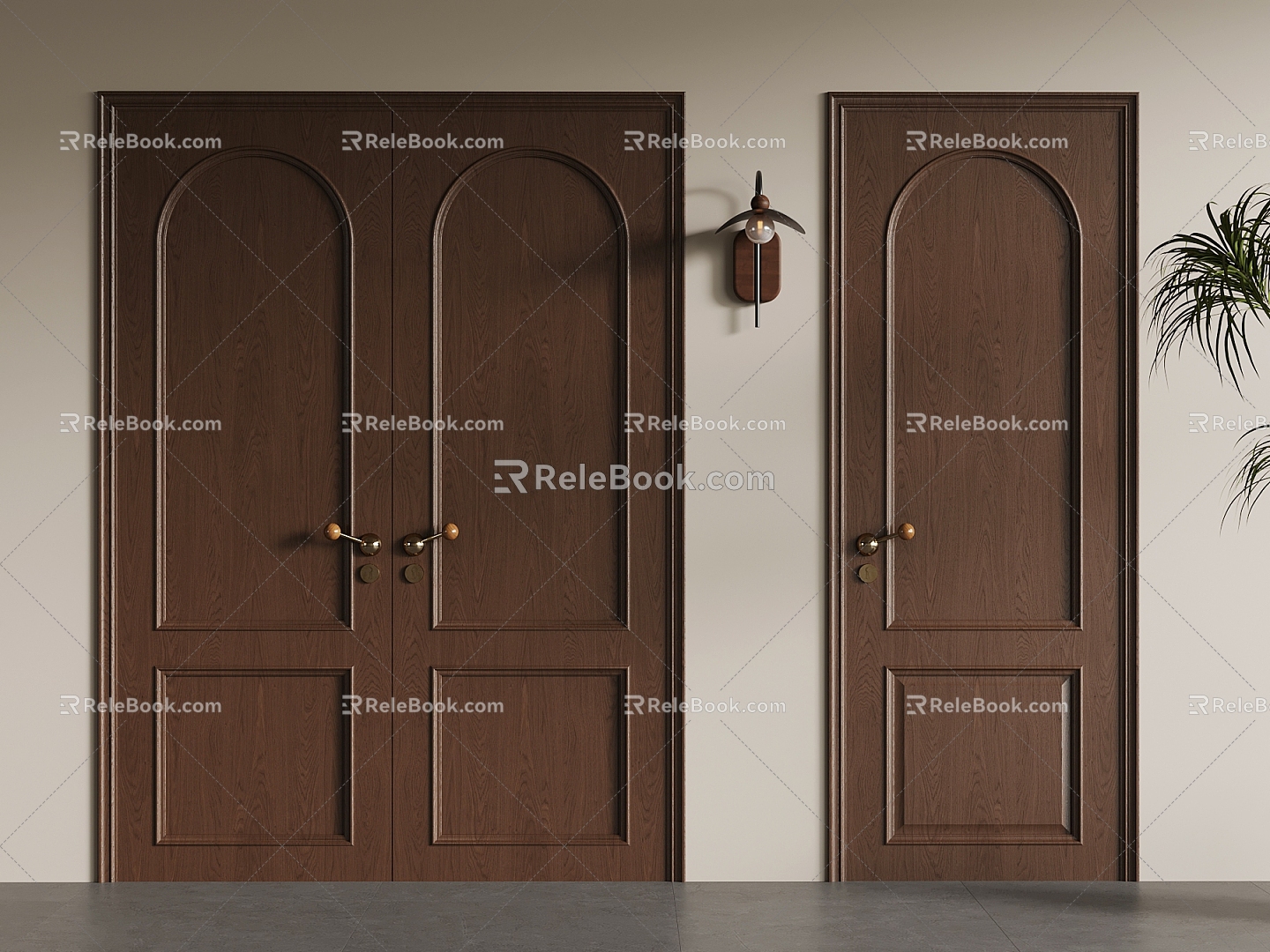 27 Double-door Middle-style Double-door Single-door 3d model