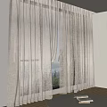 White Sheer Linen Curtains For Living Room Window With Soft Natural Light