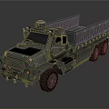 Military Cargo Truck With Tactical Design Cargo Bed And Heavy Duty Wheels