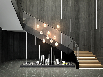 Modern Stairs 3d model