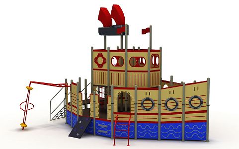 Modern Amusement Equipment Amusement Luxury Cruise 3d model