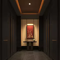 Modern Elegant Clubhouse Lobby With Sofa Seating And Green Decorative Wall