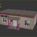 Detached Villa With Brick Exterior Corrugated Metal Roof Front Porch And Windows Design