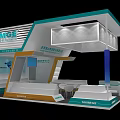 SHIMAGE Exhibition Technology Booth Design With Modern Open Structure And Display Area