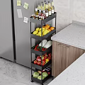 Bathroom Cabinet Organizer With Double Layer Storage For Towels And Toiletries