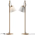 Modern Wooden Floor Lamp With White Fabric Shade For Home Living Room Decor