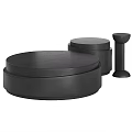 The combination of the silent wind tea table 3d model