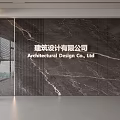 Modern Front Desk Background Wall Simple Background Wall Front Desk Reception Area Background Wall Company Front Desk Background Wall 3d model