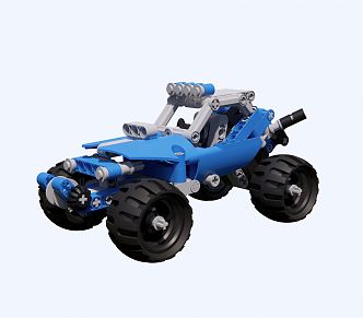 Modern toy car Lego toy car ornaments 3d model