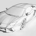 Modern sports car 3d model