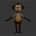 Monkey Monkey Cartoon Monkey Anime Monkey Stylized Monkey Fantasy Style Monkey Toy 3d model