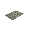 Abstract Geometric Design Square Rug For Modern Living Room Floor Decor