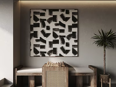 Quiet Chess Table 3d model
