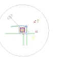 Modern Multi Storey Industrial Factory Building Aerial View With Green Lawn Road And Roof Equipment