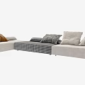 Modern corner sofa multiplayer sofa 3d model
